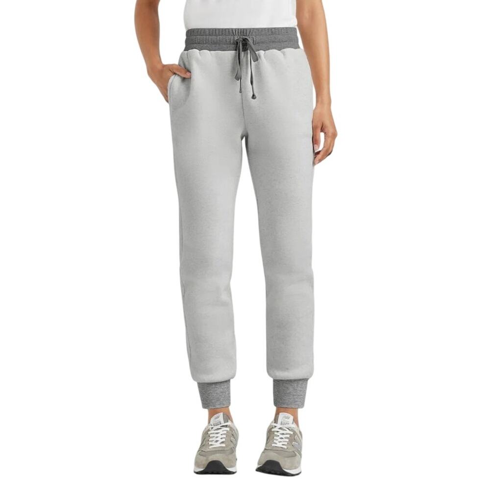 Splendid Women White Heather Fleece Bella Sporty Comfort Jogger Pants Size M
